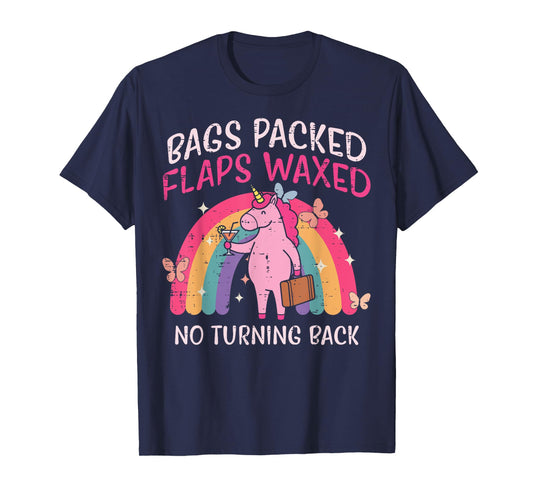 Bags Packed Unicorn Funny Inappropriate Vacation Women T-Shirt