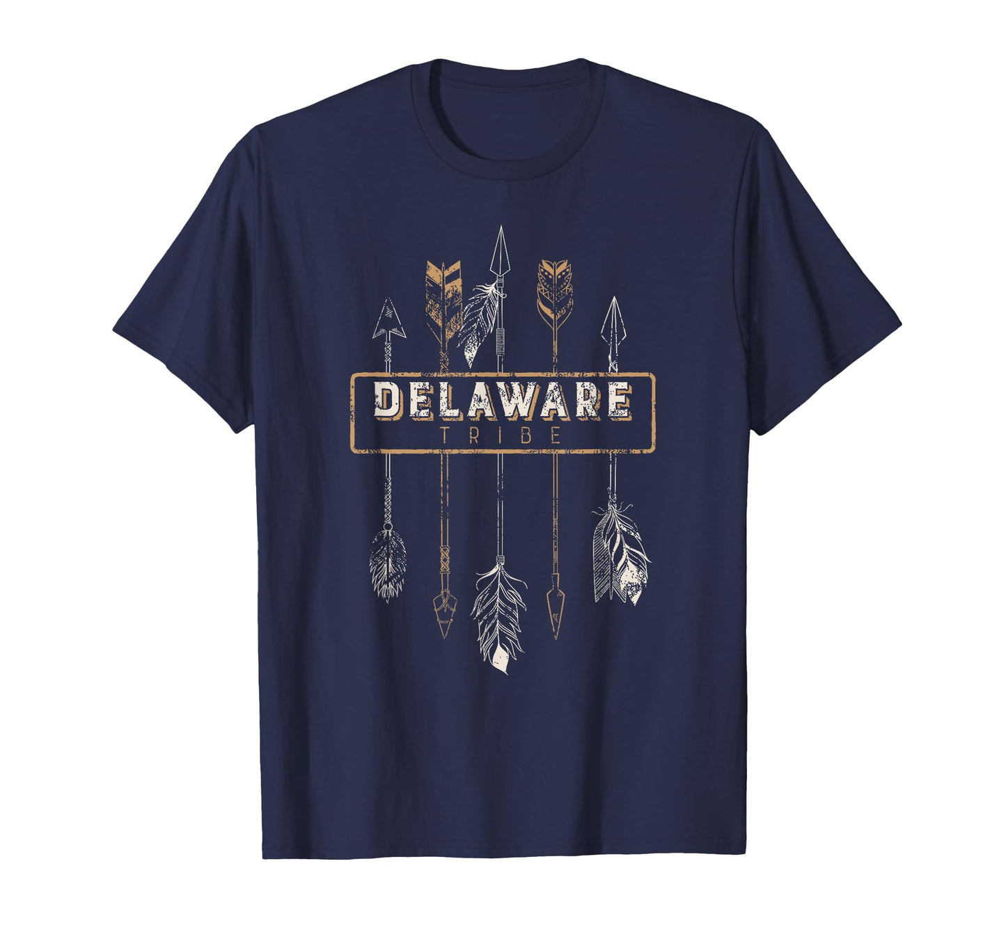 Delaware Tribe T Shirt Tribal Boho Distressed Arrows