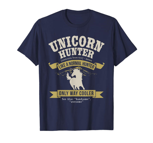 Funny Lazy Halloween Costume Fairy Rainbow Unicorn Hunter T-Shirt