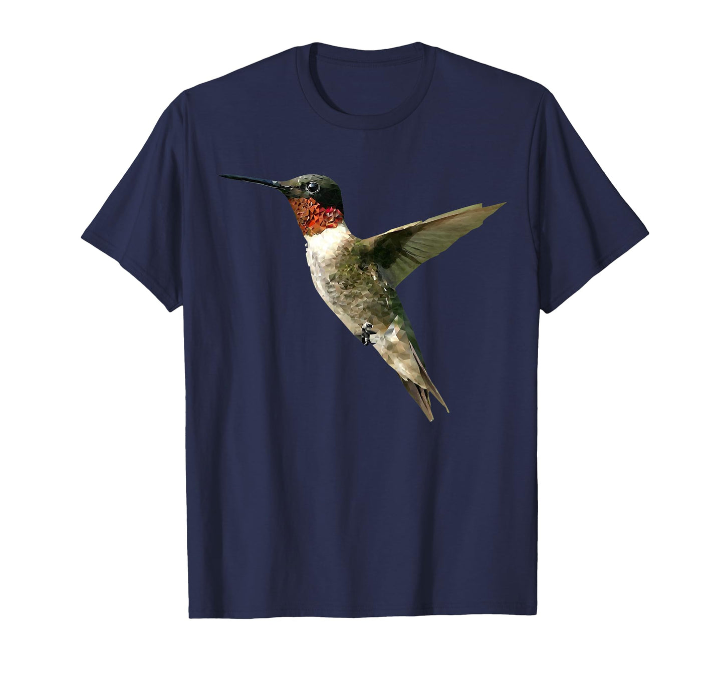 Birds Of A Feather Fly On Little Hummingbird T-Shirt, Adult, Unisex-Adults, Short Sleeve, T-Shirt, Grey, Small