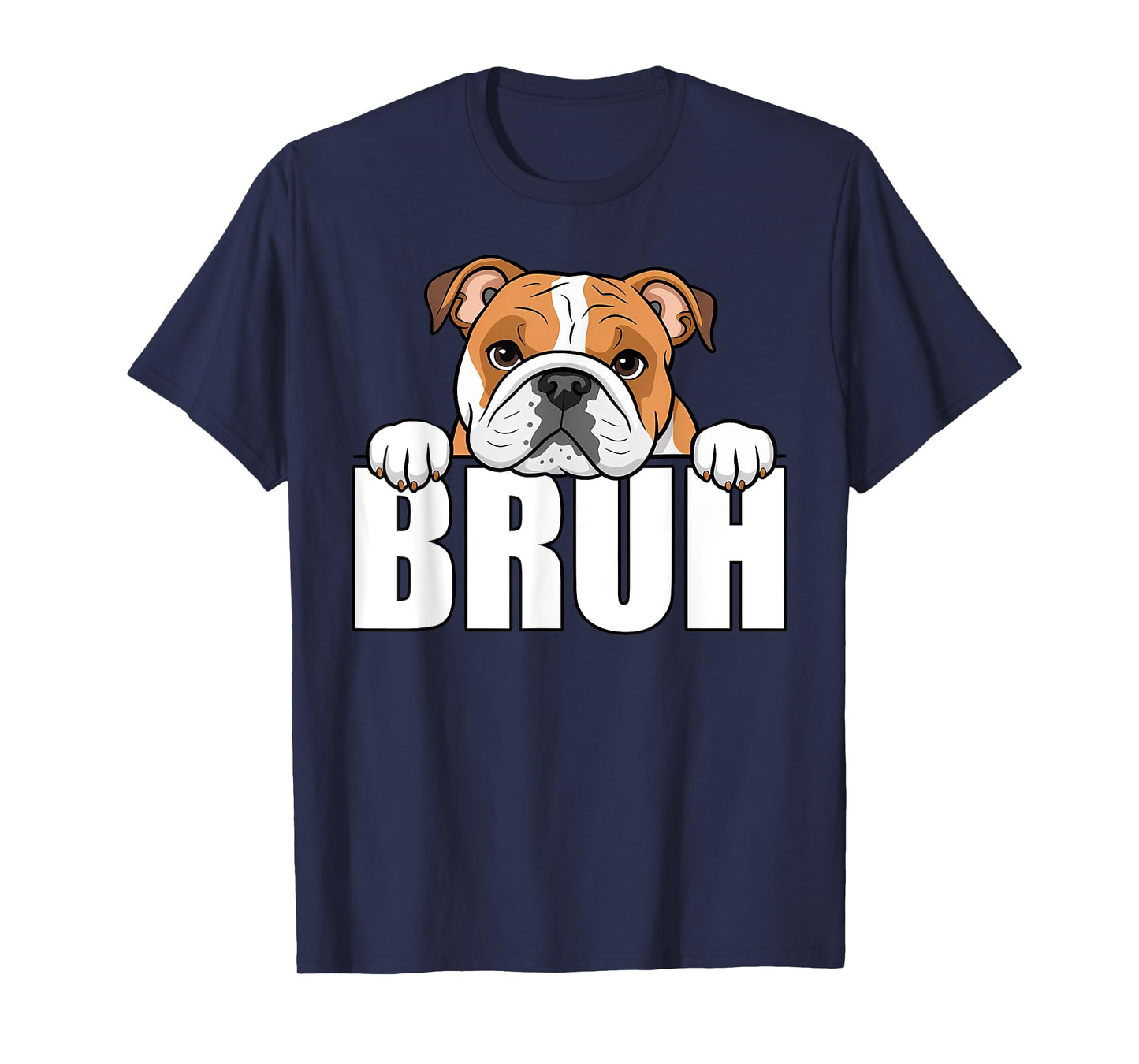 Funny English Bulldog Bruh Cute Dog Lover Men Boys Kids T-Shirt