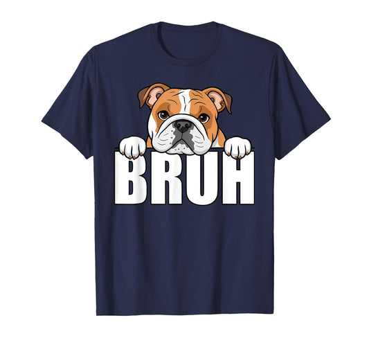 Funny English Bulldog Bruh Cute Dog Lover Men Boys Kids T-Shirt