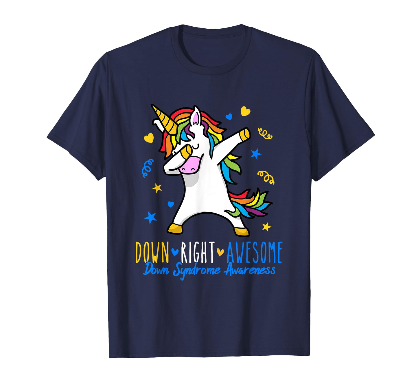 Simply ingenious down syndrome awareness dabbing unicorn T-Shirt