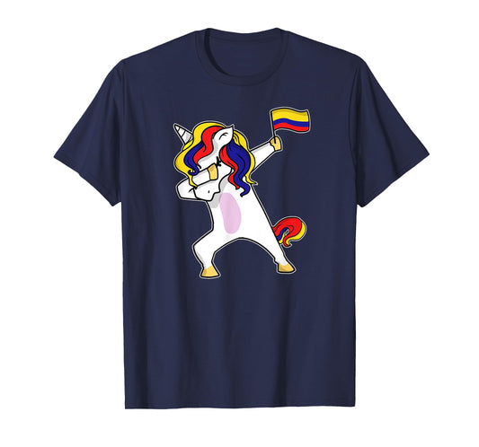 Soccer Unicorn Colombia Jersey Design Colombian Football T-Shirt