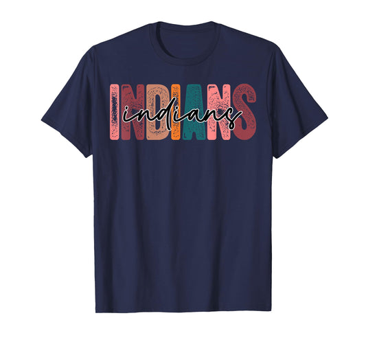 Indians School Sports Fan Team Spirit T-Shirt