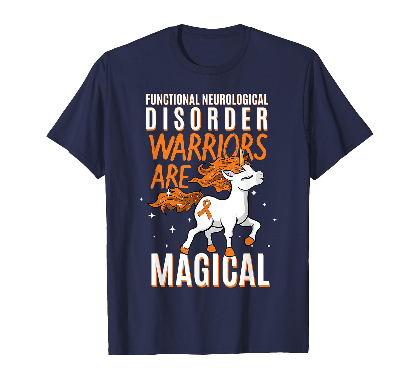 Functional Neurological Disorder Warrior Awareness Unicorn T-Shirt