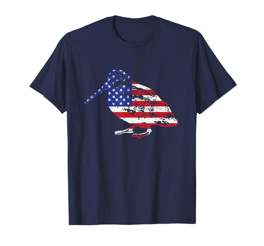 American Flag Woodcock Hunter Timberdoodle Bogsucker Gifts T-Shirt