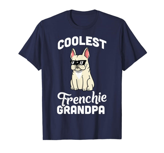 Coolest Cream French Bulldog Grandpa T-Shirt Dog Shirt Men Women Girls Kids T-Shirt