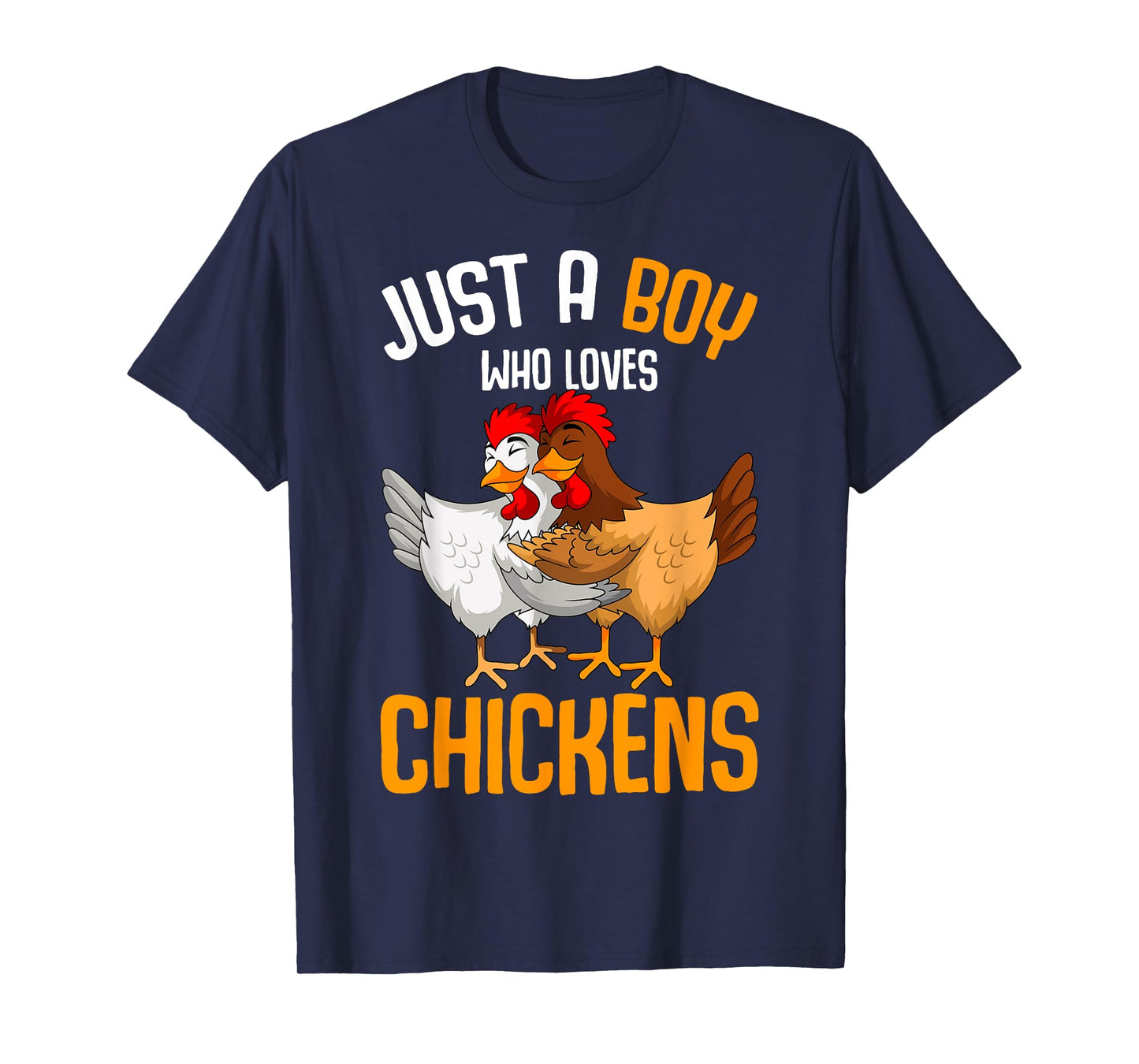 Just a Boy who loves Chickens Kids Boys T-Shirt