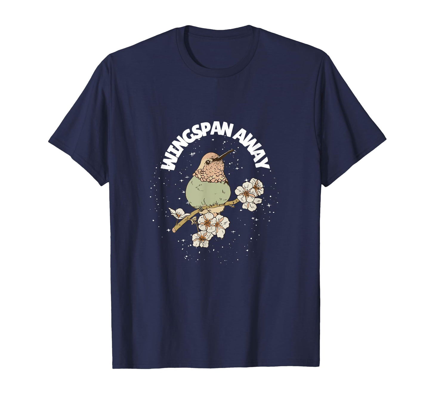 Wingspan Away Cute Animal Bird Lover Bird On A Branch T-Shirt