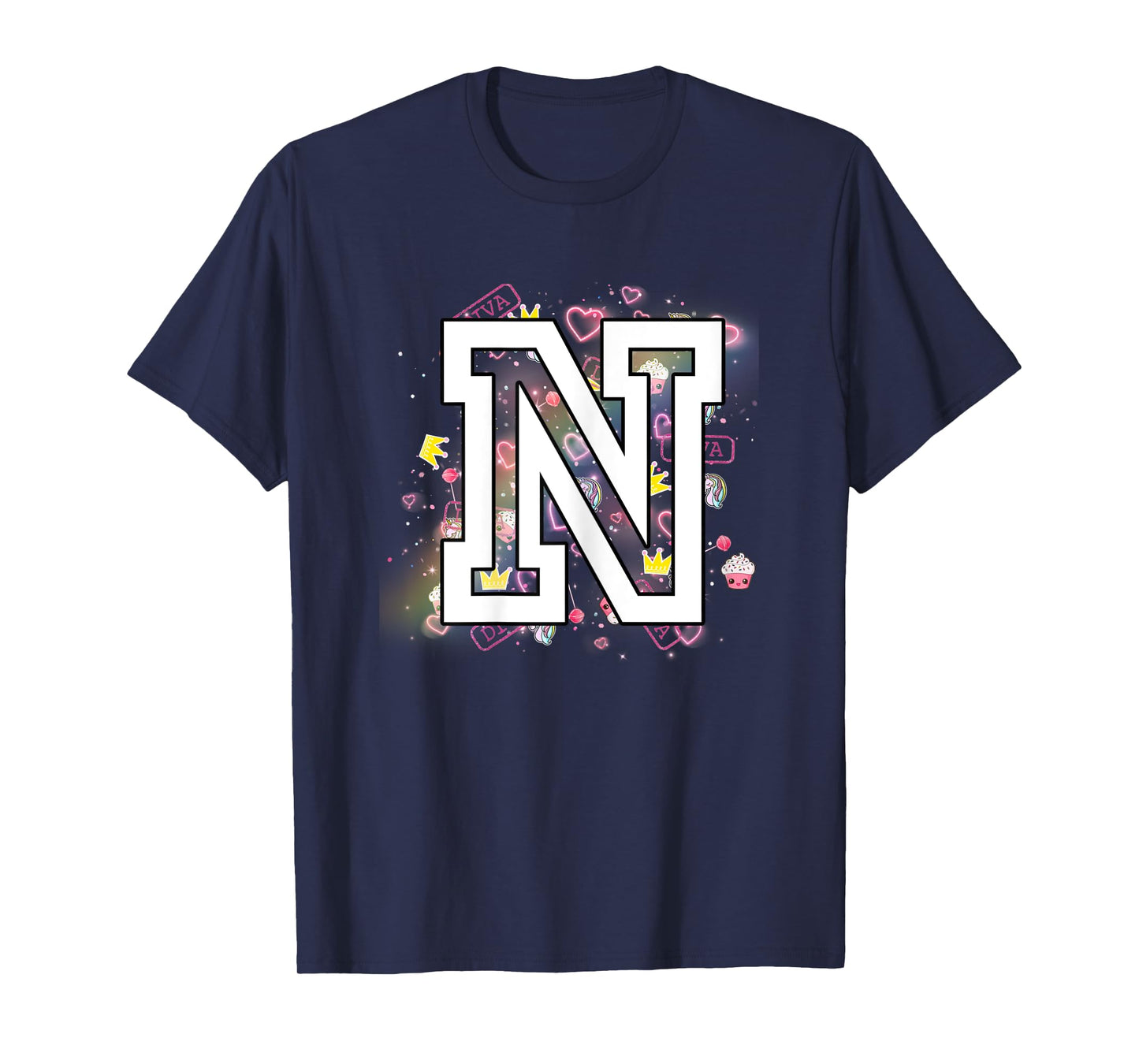 Kids Letter N Clothing For a Girl Who's Name Starts With N T-Shirt