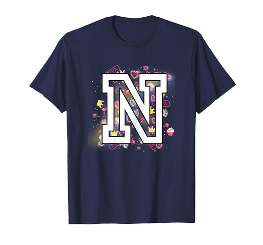 Kids Letter N Clothing For a Girl Who's Name Starts With N T-Shirt