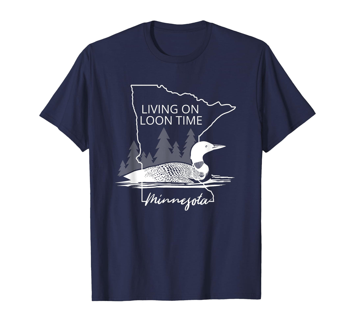 Living On Loon Time Minnesota State Bird Common Loon T-Shirt