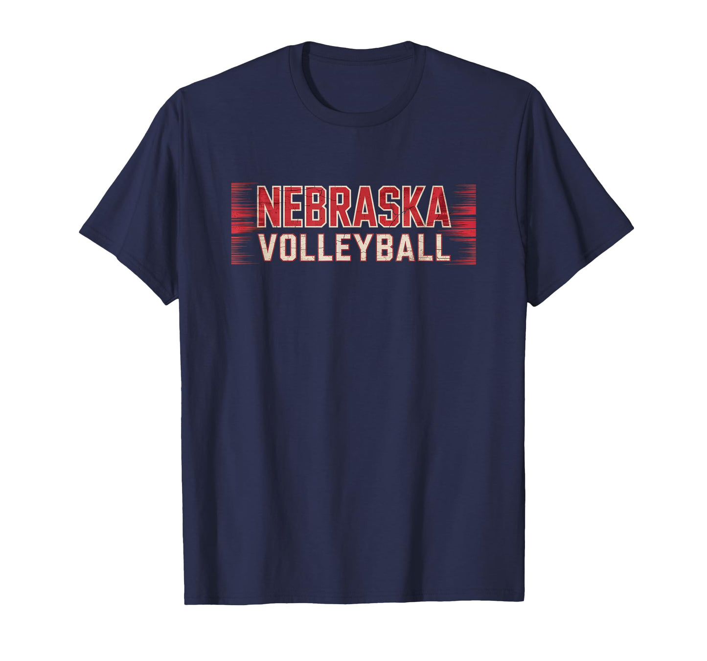 Red Vintage Nebraska Volleyball T-Shirt