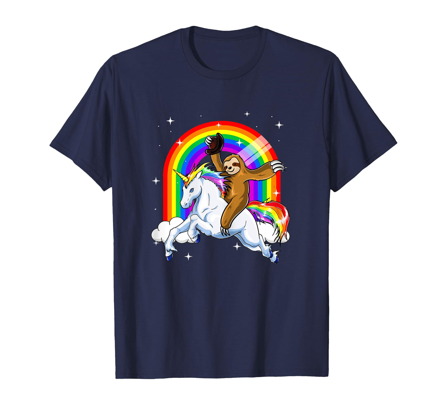 Sloth Riding Unicorn Women Kids Slothicorn Gifts T-Shirt
