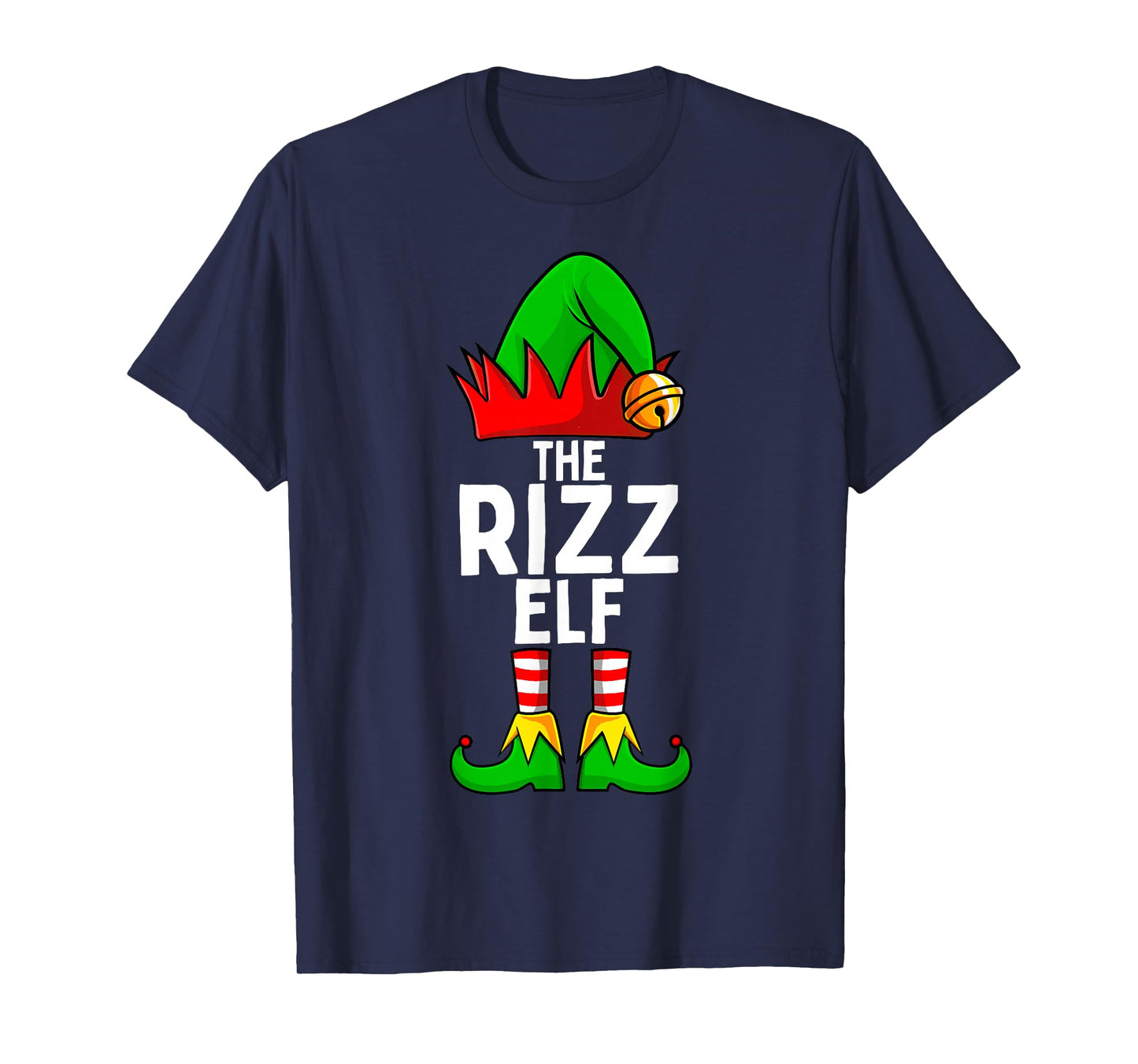 Rizz Elf Matching Family Christmas Funny Silly Teen Boys T-Shirt