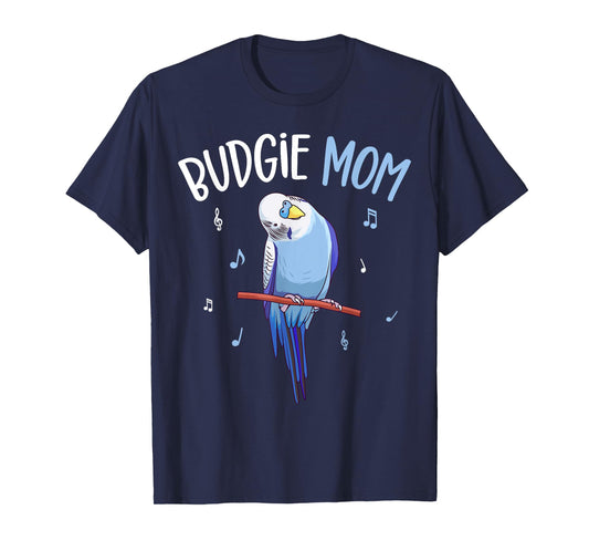Budgie Mom Parakeet Budgerigar Womens Funny T-Shirt