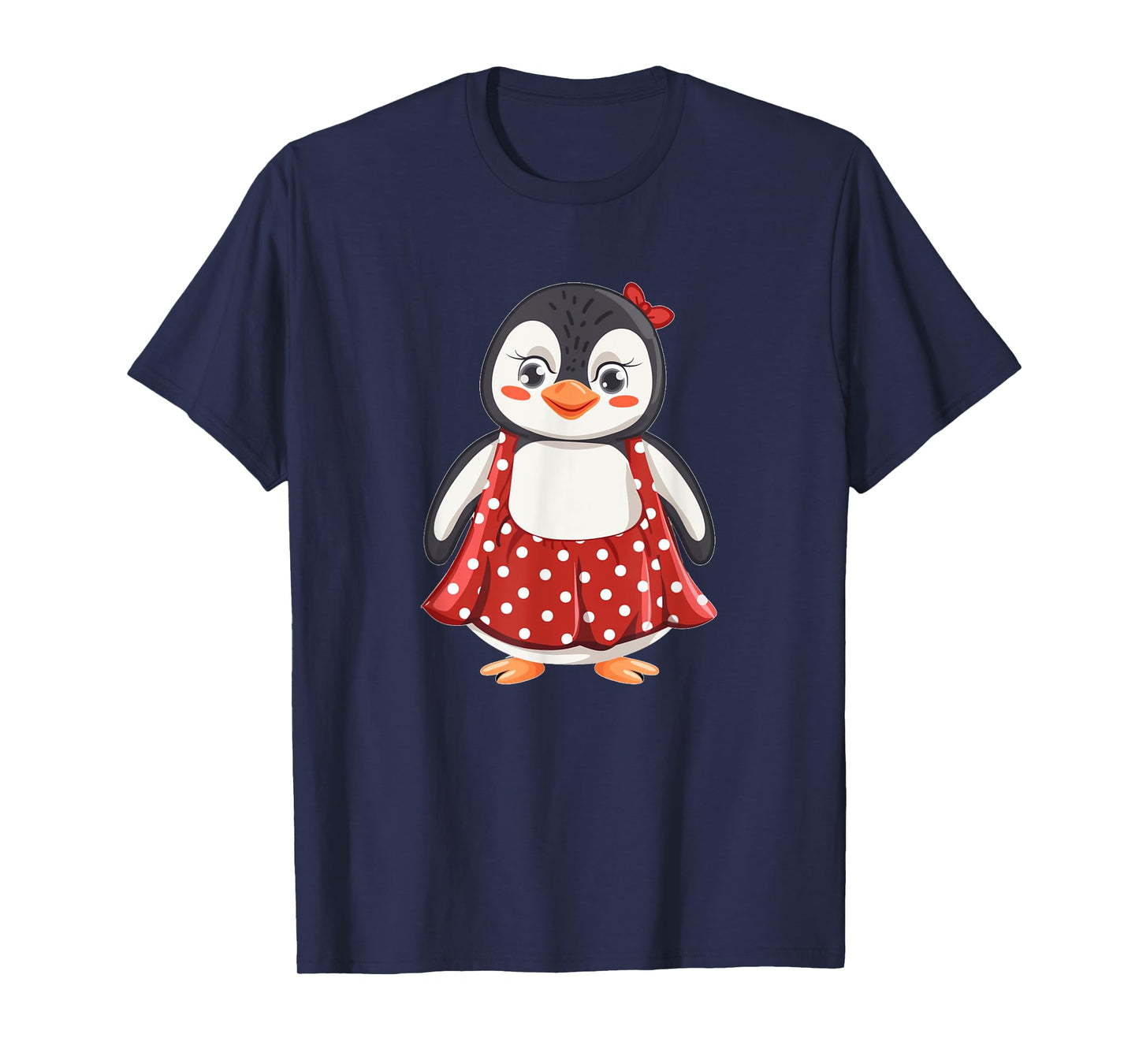 Cute Polka Dot Penguin for Dress and Penguins Lovers T-Shirt