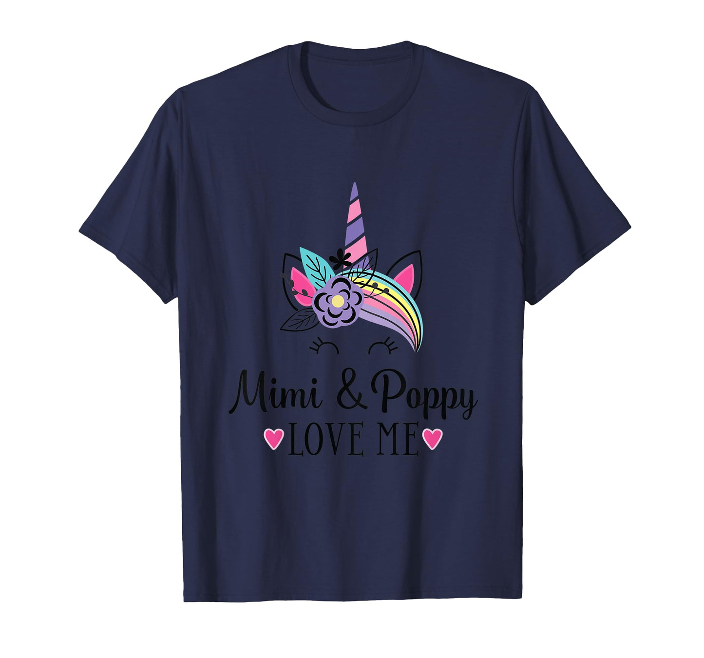 Kids Mimi and Poppy Love Me Granddaughter Unicorn T-Shirt