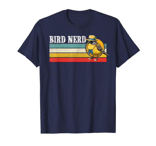 Bird Nerd Vintage Bird Lover Birding Funny Bird Watching T-Shirt