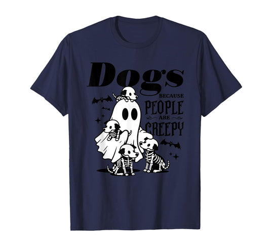 Dogs Because People Are Creepy, Ghost Chicken Halloween T-Shirt
