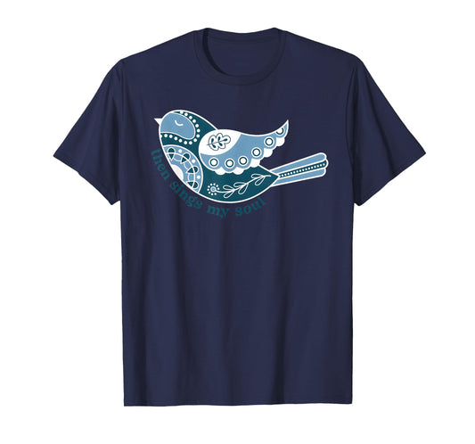 Retro Then Sings My Soul Funny Bird Christian T-Shirt