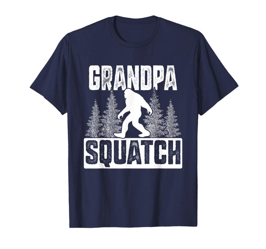 Squatchy Matching Family Bigfoot Shirts Grandpa Squatch T-Shirt