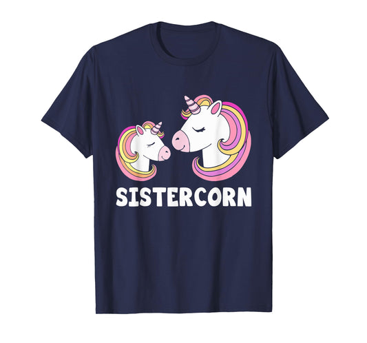 Sistercorn Unicorn Sister And Baby Mothers Day For Girl T-Shirt