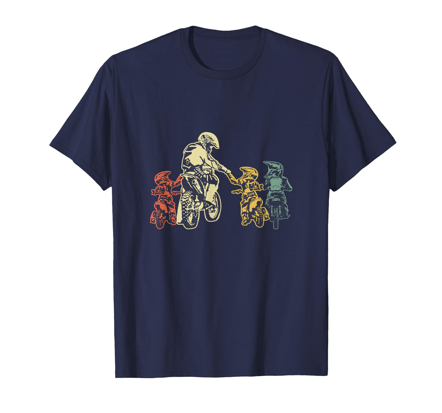 Cool Motocross Dirt Bike Biker Dad & Sons Father's Day T-Shirt
