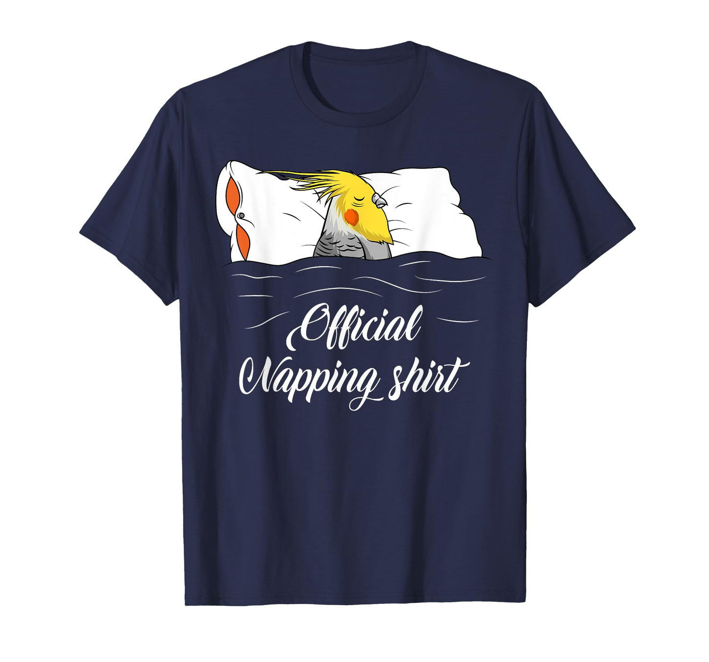 Sleeping Cockatiel Pyjamas Parrot Lover Official Napping T-Shirt