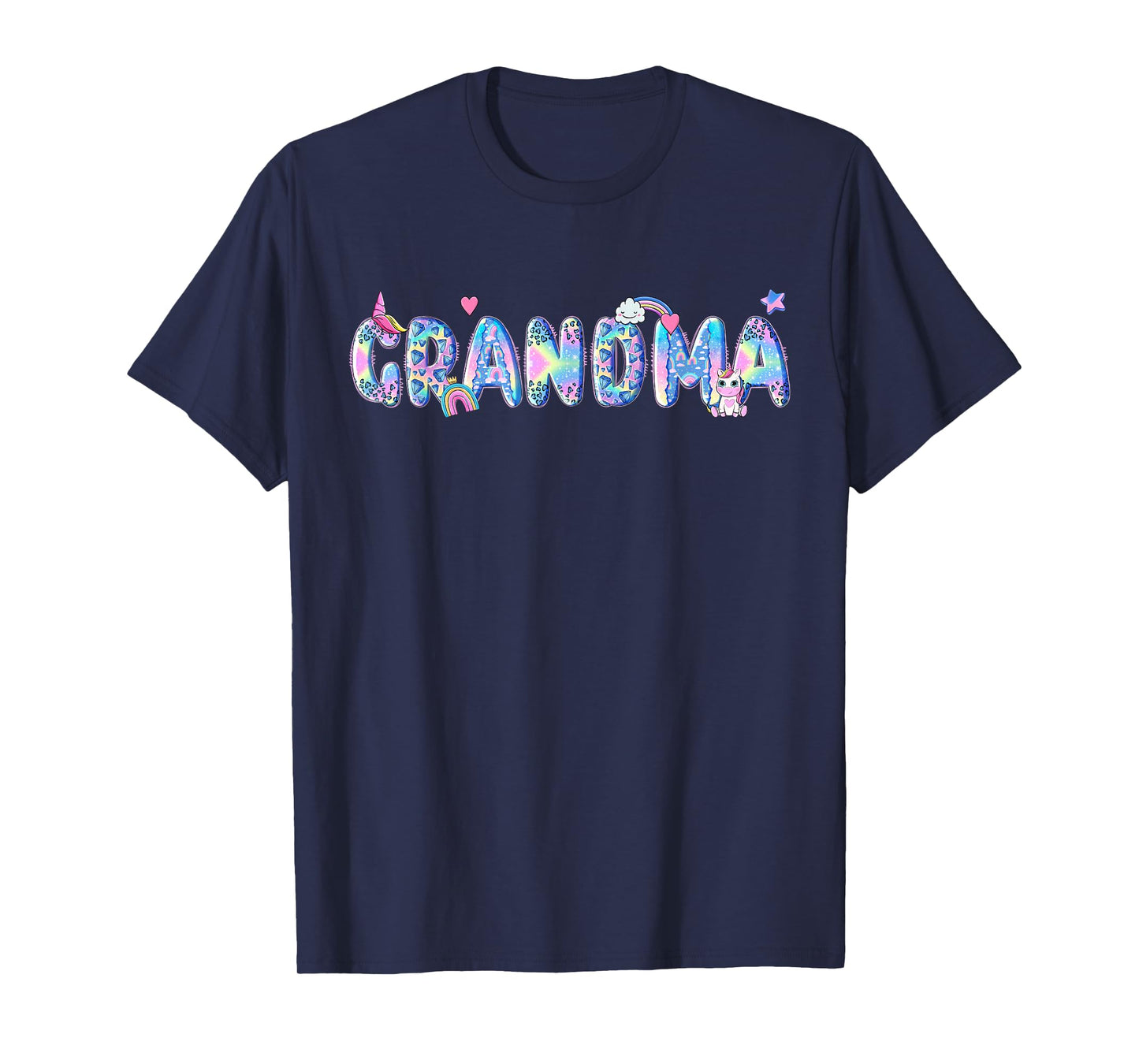 Grandma Birthday Squad Matching Unicorn Family Party T-Shirt