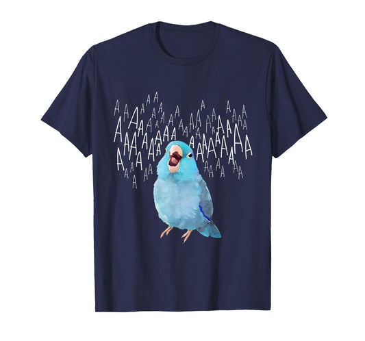 Birbber Unisex-Adults Black Cotton 100% Screaming Parrotlet T-Shirt