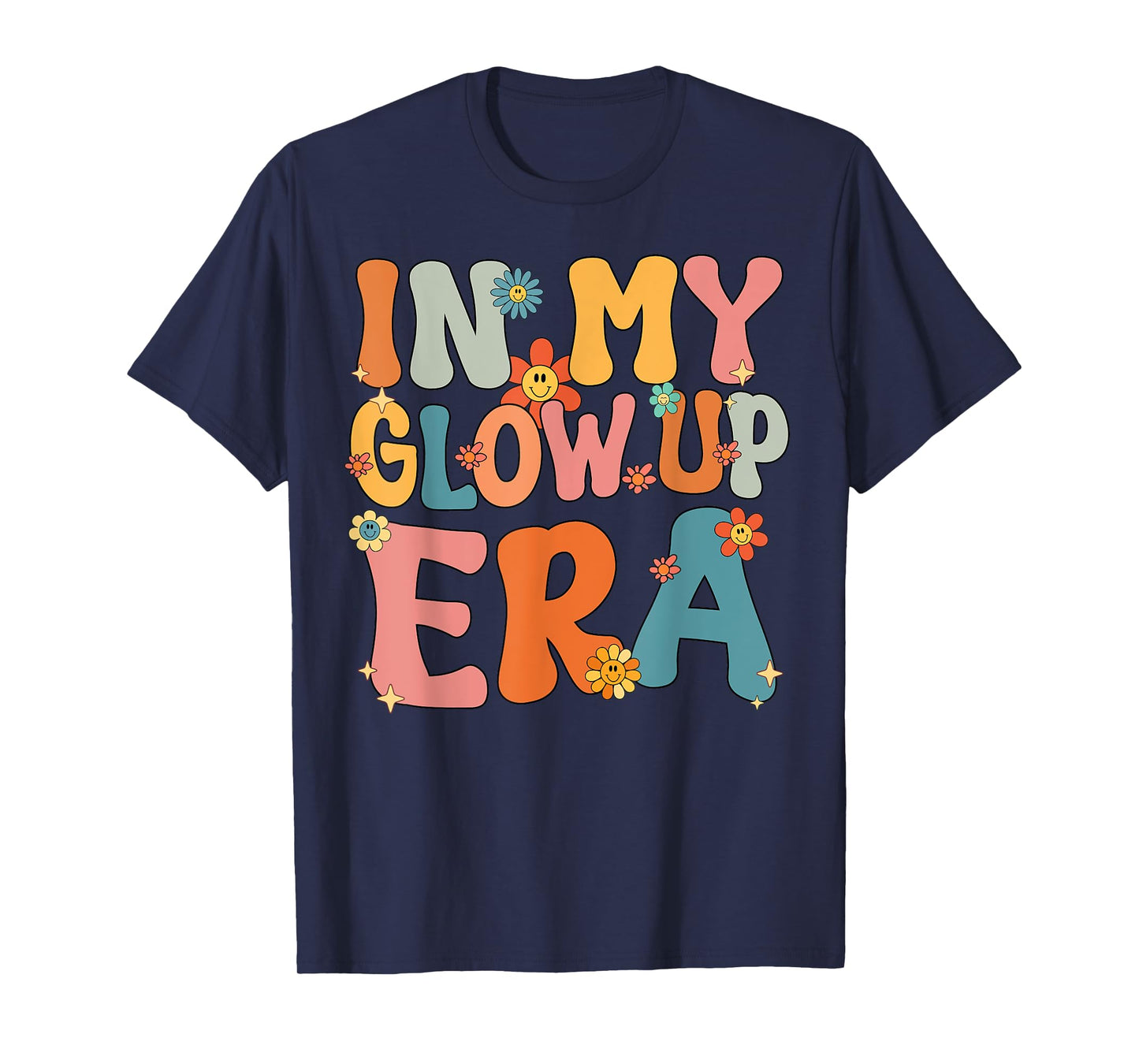 In My Glow Up Era Retro Groovy T-Shirt