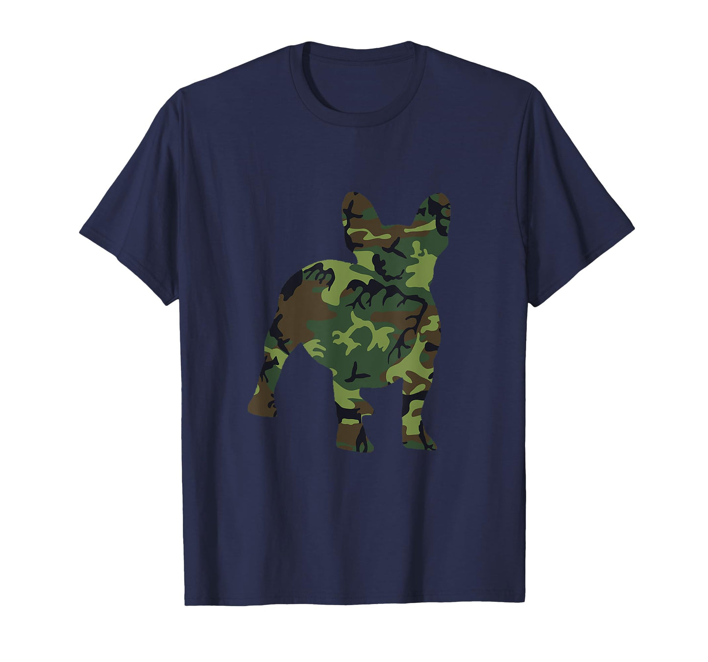 French Bulldog Camouflage Dog Camo Frenchie Army T-Shirt