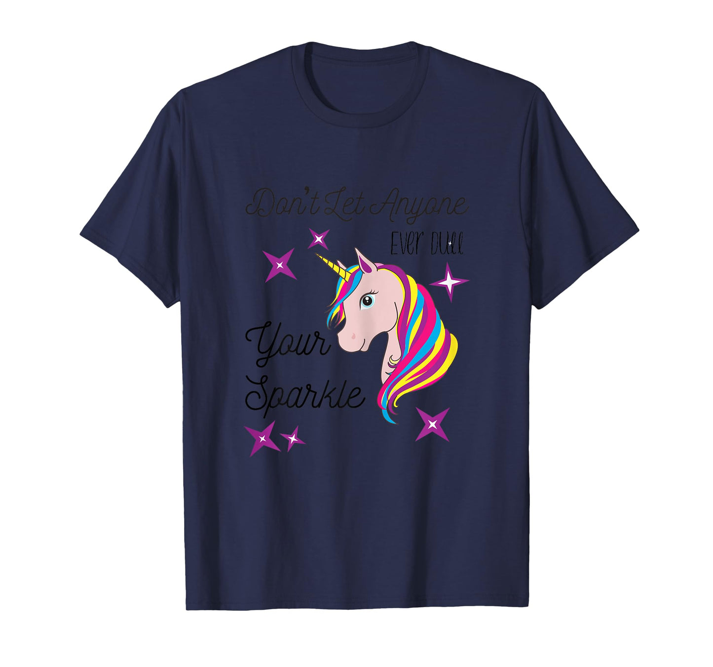 Unique Unicorn Inspirational Encouraging Rainbow T-Shirt T-Shirt