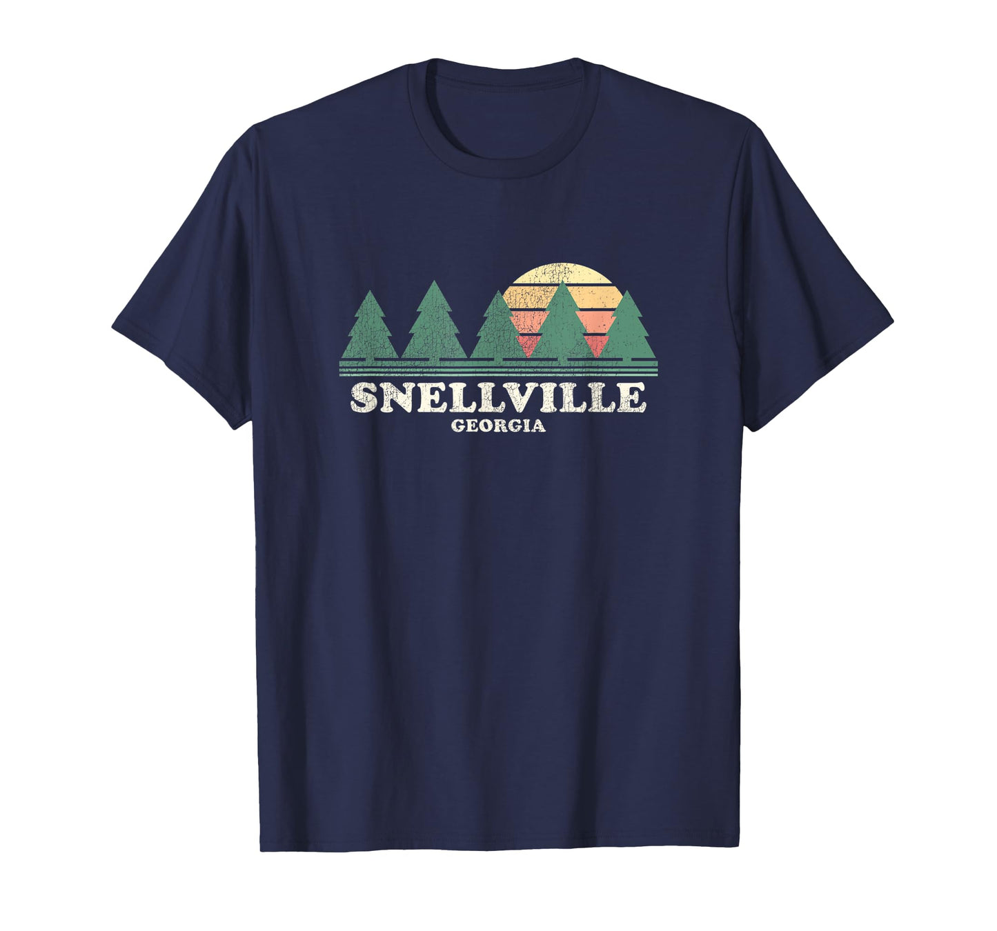 Snellville GA Vintage Throwback Tee Retro 70s Design T-Shirt