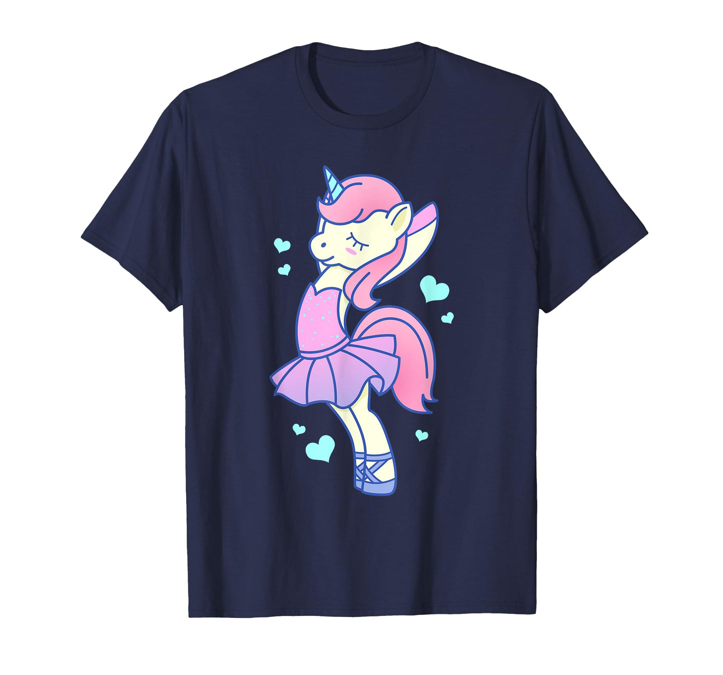 Cute Kawaii Unicorn Ballerina In Tutu - Ballet Dancer T-Shirt