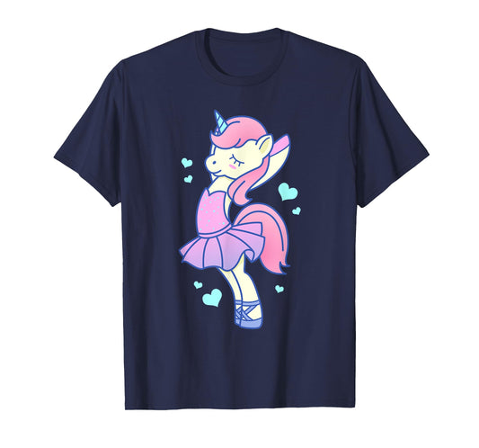 Cute Kawaii Unicorn Ballerina In Tutu - Ballet Dancer T-Shirt