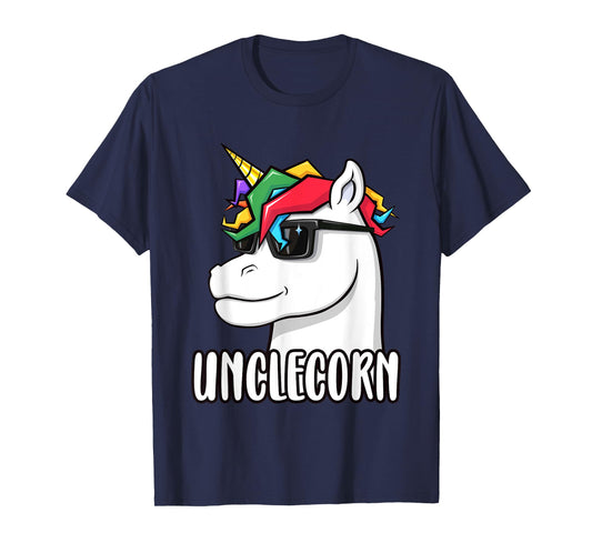 Unclecorn - Unicorn Uncle - Funny Birthday Gift T-Shirt