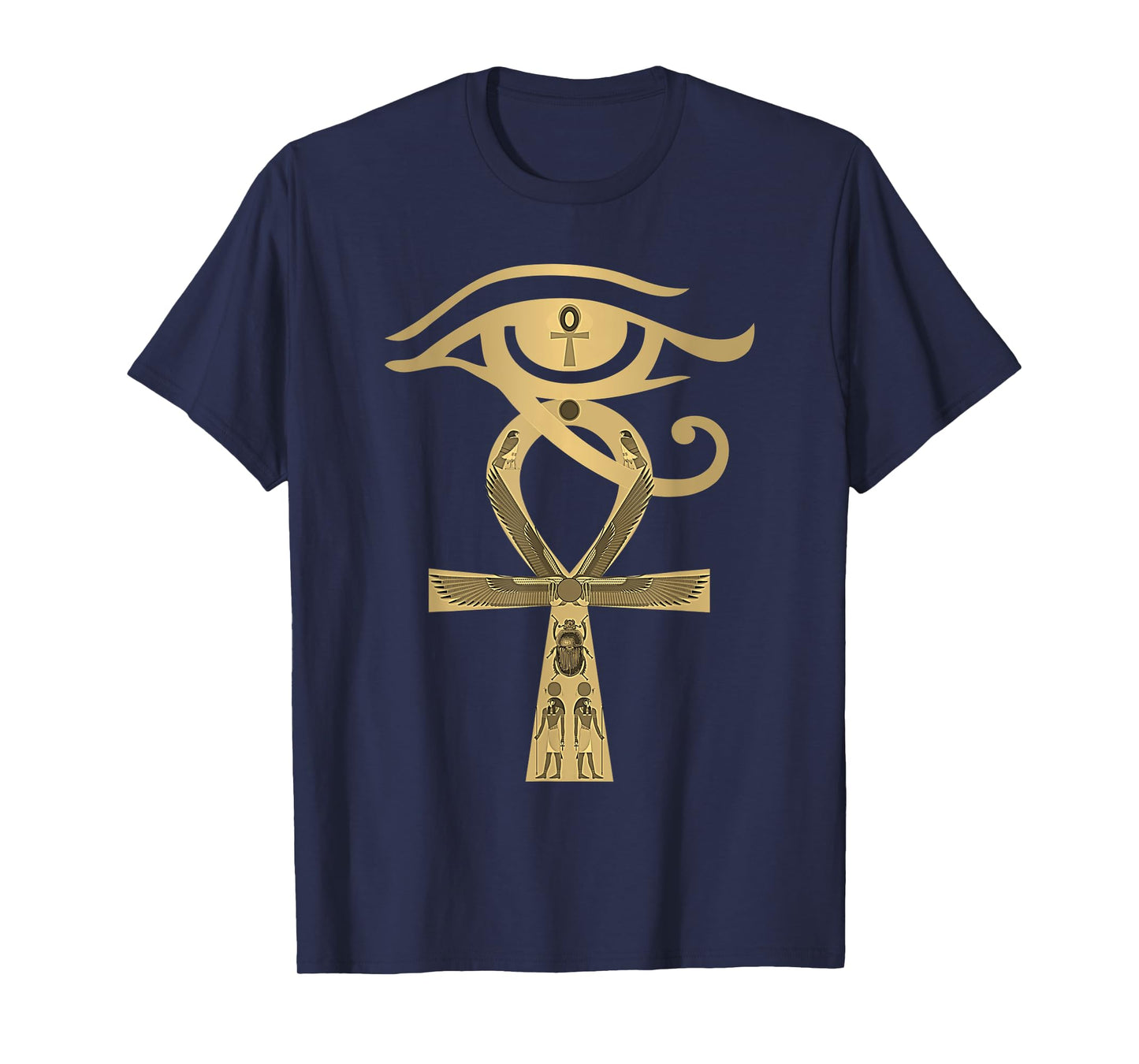 Ancient Egypt Egyptian God Horus Kemetic Heru ANKH T-Shirt