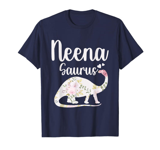 Neena Saurus Grandma Mother's Day Thanksgiving Christmas T-Shirt