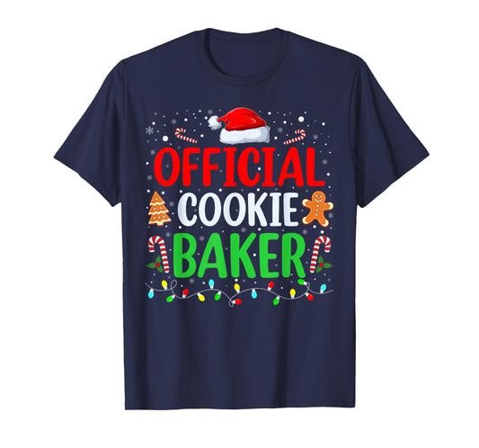 Official Cookie Baker Funny Christmas Xmas Couples Matching T-Shirt