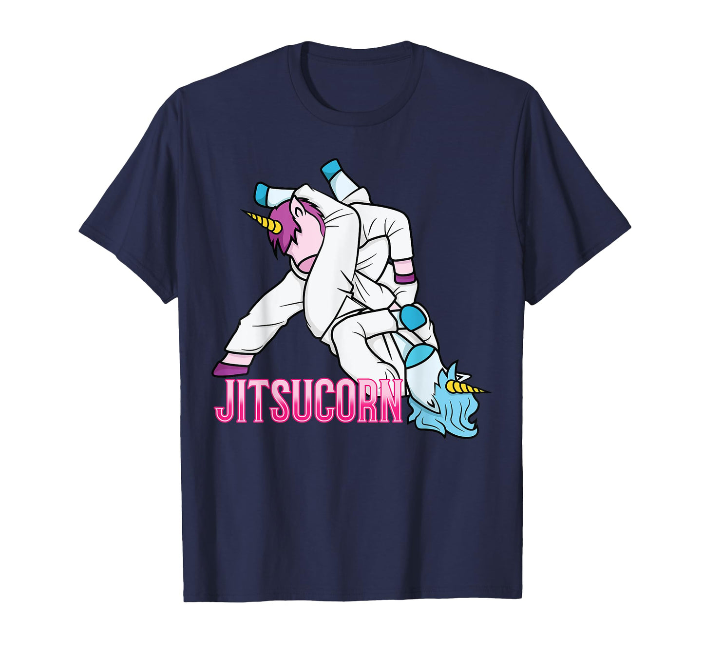 Jitsucorn Unicorn Funny Jiu Jitsu Combat BJJ MMA Girl Gift T-Shirt
