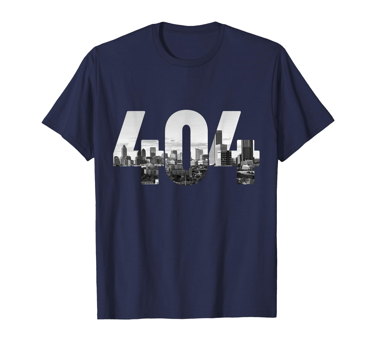 404 Atlanta Area Code Skyline ATL Georgia Vintage T-Shirt