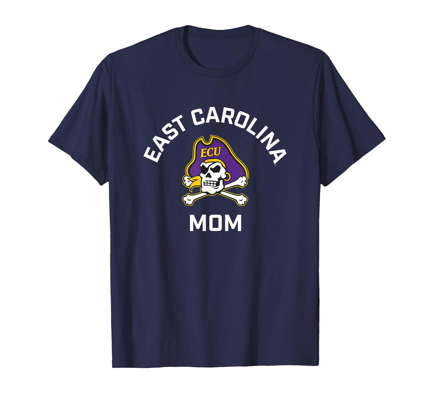 East Carolina University ECU Pirates Arched Mom T-Shirt
