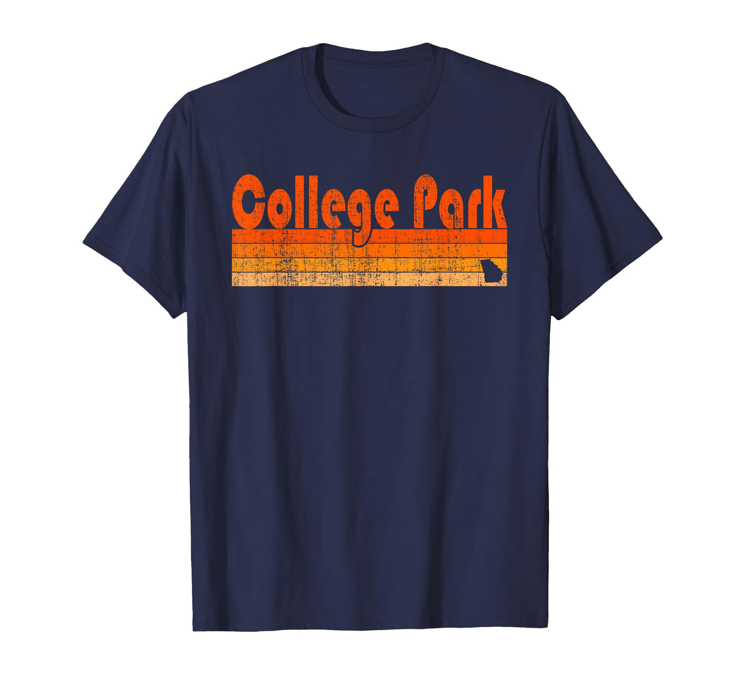 Retro 80s Style College Park GA T-Shirt