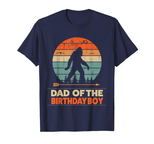 dad of the birthday boy bigfoot birthday T-Shirt