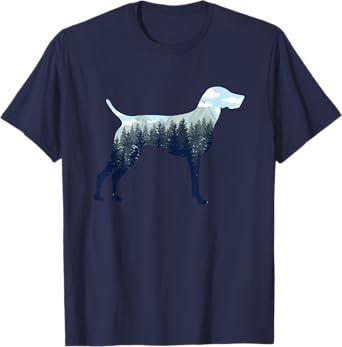German Shorthair Pointer Mom Nature Lover Silhouette T-Shirt