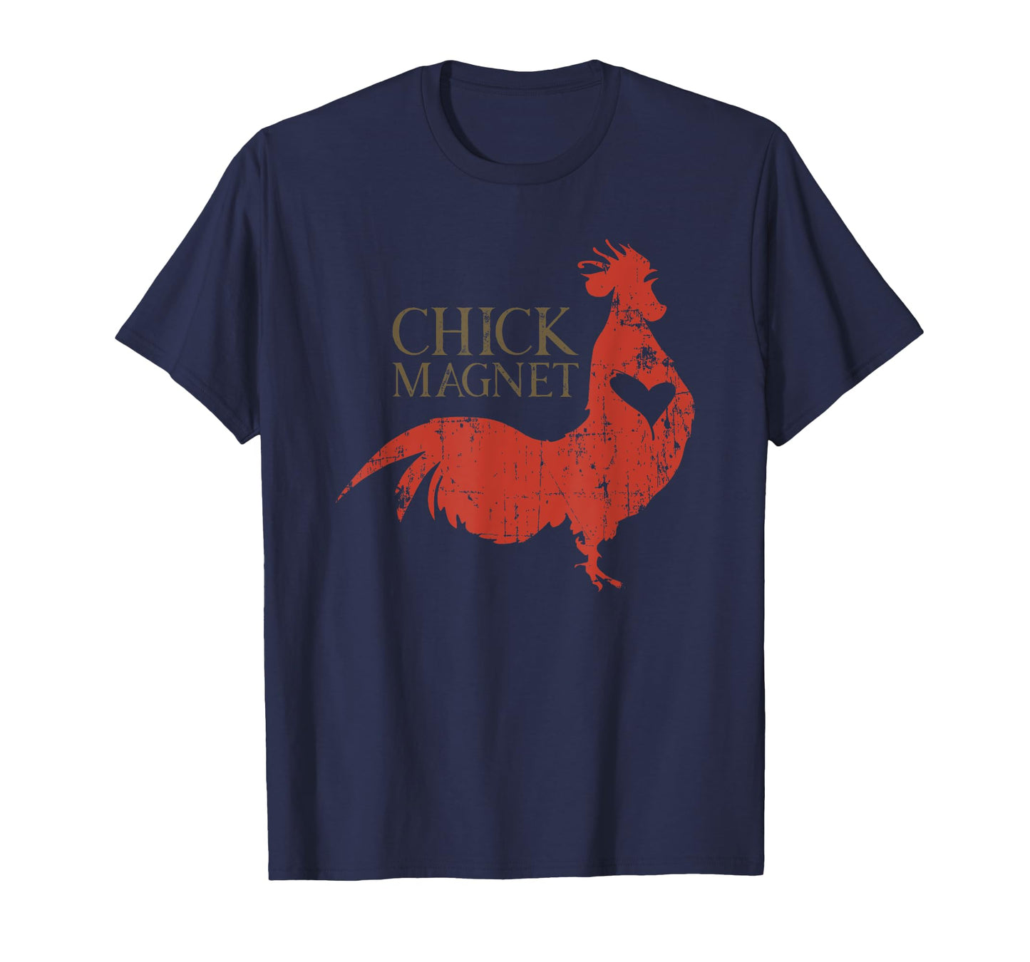 Chick Magnet Funny Rooster Adult Humor Retro Vintage T-Shirt