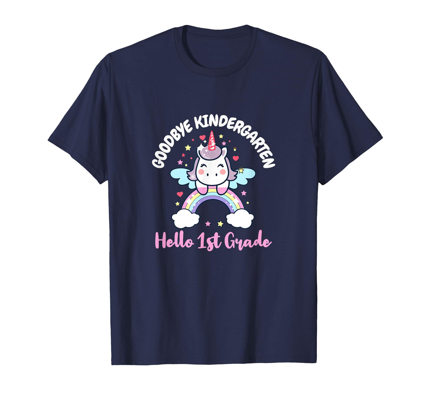 Goodbye Kindergarten Hello First Grade Day Back To School T-Shirt